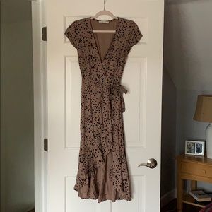 Abercrombie midi length wrap dress